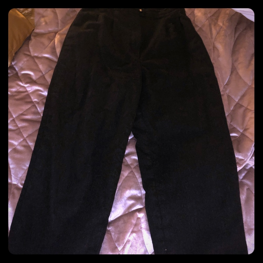 LAST CALL - CLOSET CLOSING $875 Charcoal Chanel Pants